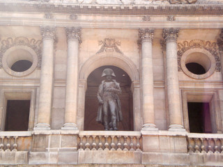 Sculpture Of Napoleon Bonaparte In The Palace Of The Invalids In Paris. April 16, 2011. Paris, France Island, France, Europe. Travel Tourism Street Photography