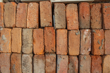  red brick background with different shades