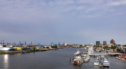 Hamburg harbour view