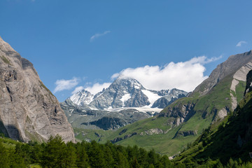 Fototapeta na wymiar Grossglockner and Koednitz valley