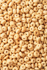 Breakfast cereals full frame viewed from above. Top view