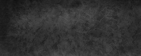 Black watercolor background with white vintage marbled texture, distressed old textured luxury painted paper design