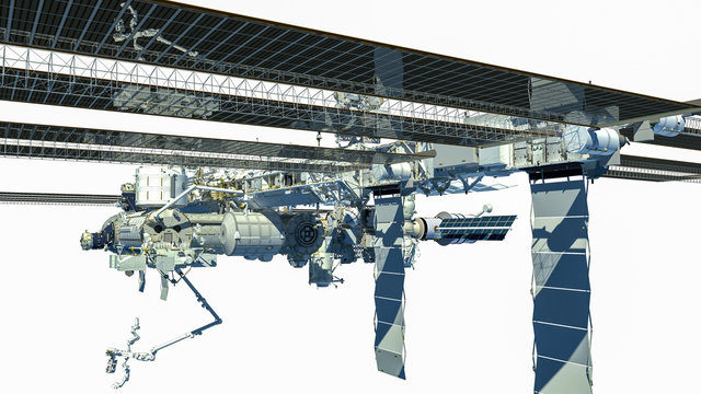 The International Space Station detailed rendering