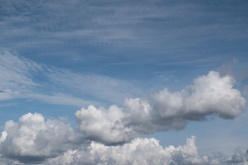blue sky with white clouds
