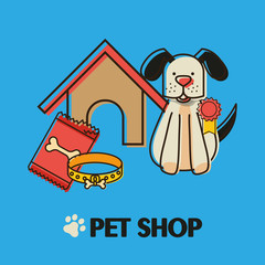 cute dog silhouette icon vector illustration