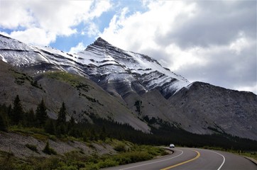 Scenic drive in the Canadian Rockies