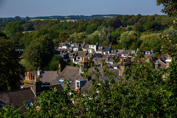 Rooftops viewed from elevated position in Lewes © J-F Phillips