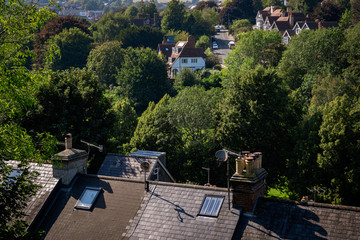 Rooftops viewed from elevated position in Lewes © J-F Phillips