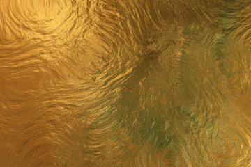 Huge abstract impression golden texture city lights liquid