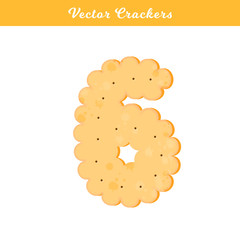 Health cracker.Isolated cookie: figure six