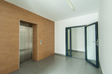 Russia, Moscow- June 23, 2018: interior room apartment. standard repair decoration in hostel. room doors, repair