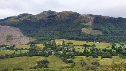 Obraz premium village in mountains