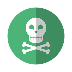 halloween skeleton bones character icon