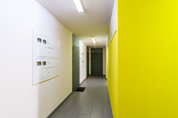 Russia, Moscow- June 23, 2018: interior room apartment. standard repair decoration in hostel