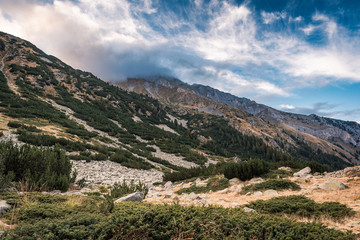 Pirin mountain, Bulgaria. Panoramic view landscape