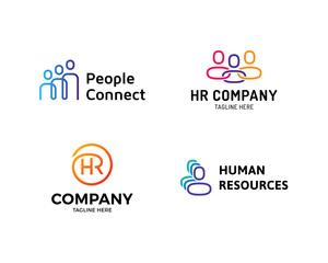 HR Logo Design Template Set
