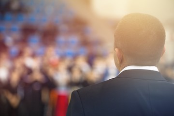 Conference training seminar business presentation audience meeting