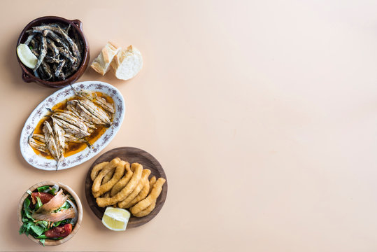 variety of fish typical spanish