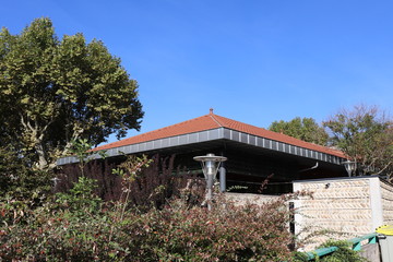 Obraz premium Halle du marché dans le village de Communay - Département du Rhône - France