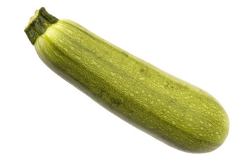 Courgette or zucchini close-up 3d rendering with realistic texture
