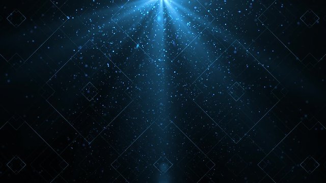 Abstract Blue Particle Background