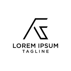 AF, FA letters logo monogram