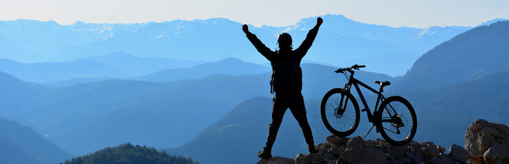 The Happiness of the Young Man Reaching the Summit