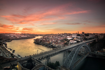 Sunset in porto