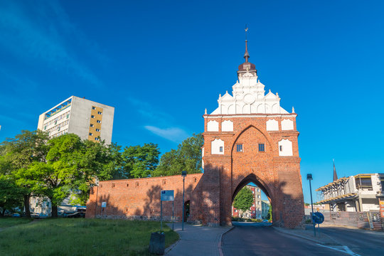 Walowa Gate in the morning at Stargard, Poland.