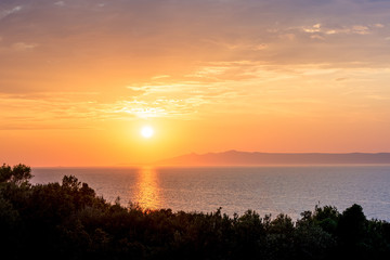 Fototapeta premium sunset over the sea
