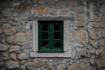 Old window in the wall