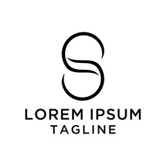 initial letter S Beauty logo template