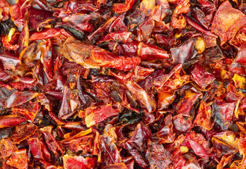 Pieces dry red pepper