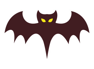 halloween bat flying animal icon