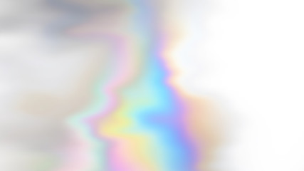 Abstract white calm colour air wallpaper. Soft pastel multicolour holographic illustration. Romantic trendy colourful background with place for text, copy space. Not trace, include mesh gradient