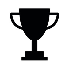 trophy icon. black trophy cup icon vector