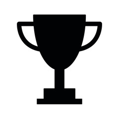 trophy icon. black trophy cup icon vector