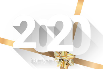 Fototapeta premium 2020 - happy new year 2020