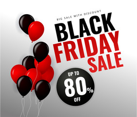 Black friday sale banner layout design