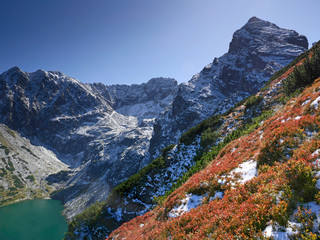Kościelec, Kozi Wierch i Granaty z podejścia na Mały Kościelec © Ola i Eryk