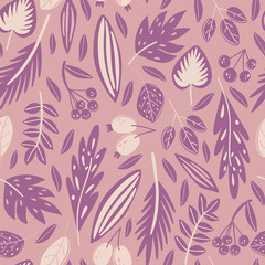 Cute seamless floral pattern in pastel colors. Floral design for wrapping paper, fabrics, covers and cards. Hand-drawn illustration.