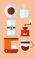 set of coffee icons