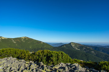 Rocky mountains in summer