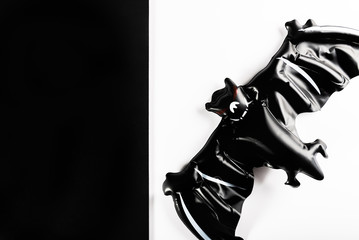 Inflatable bat as Halloween party decoration concept