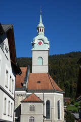 Obraz premium Kirche in Bezau, Vorarlberg