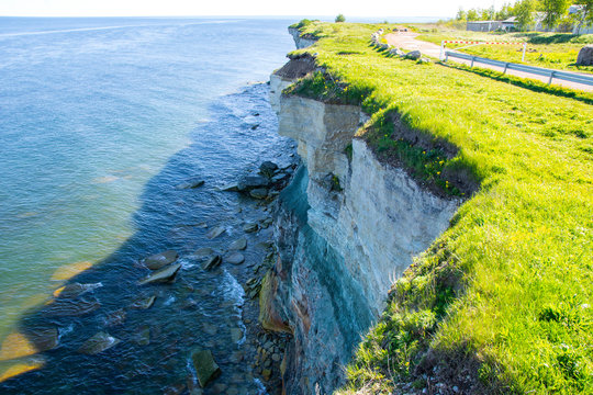 Cliff of the Pakri Peninsula and Baltic sea, Estonia