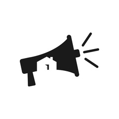 Realty marketing negative space image logo vector