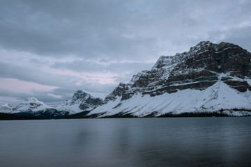 Fototapeta na wymiar Bow lake, Banff National park, Alberta, Canada