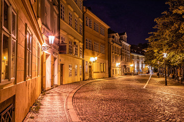 Fototapeta na wymiar Night shot of Kampa - Prague