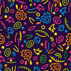 Seamless pattern with abstract pattern.Vector image Can be used for textile, stationary, backgrounds and wallpaper.